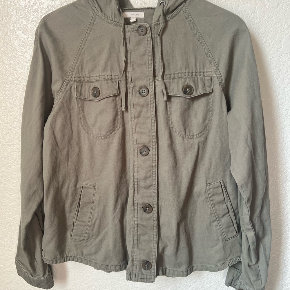 Maurice’s Olive Green Hooded Jacket